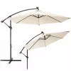 Dārza saulessargs Extralink L-0713 3 m diametrā, bēša nojume, modelis BLACK FOREST