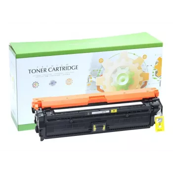 STATIC Tonera kārtridžs, saderīgs ar HP CE272A/CE342A/CE742A, dzeltens, atjaunots, 7500 lapas