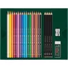 Eļļas bāzes zīmuļu komplekts Faber-Castell Polychromos & Pitt Graphite Matt 21 gab. Daudzkrāsains