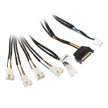 Akasa Flexa FP5S PWM sadalītāja kabelis (5 ventilatoriem) - ar apvalku, 45 cm (AK-CBFA07-45)