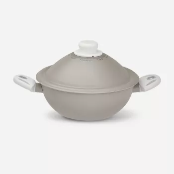 Trauku komplekts Pensofal balta Diamond Vapsi 24 cm katls ar diviem rokturiem un vāku