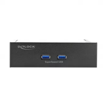 Priekšējais panelis DeLOCK 5,25 collas 2 x USB 5 Gbps Type-A pieslēgvietas
