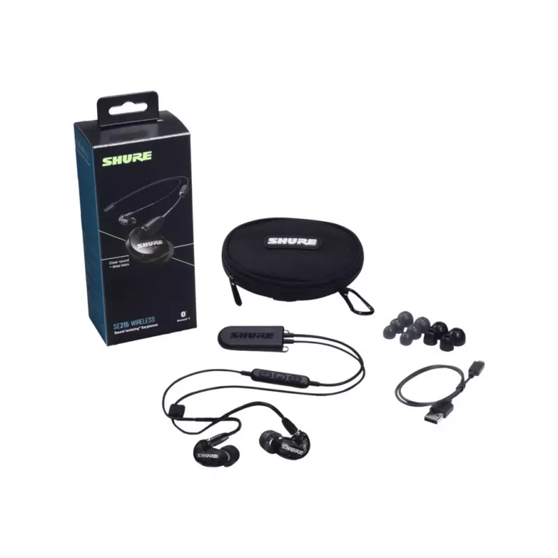 Shure SE215 austiņas, melnas | Shure