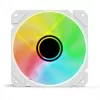 Korpusa ventilators Sharkoon SHARK Mirror RGB PWM REVERSE 120 mm Balts, 500–1500 RPM, 99.52 m³/h, FDB
