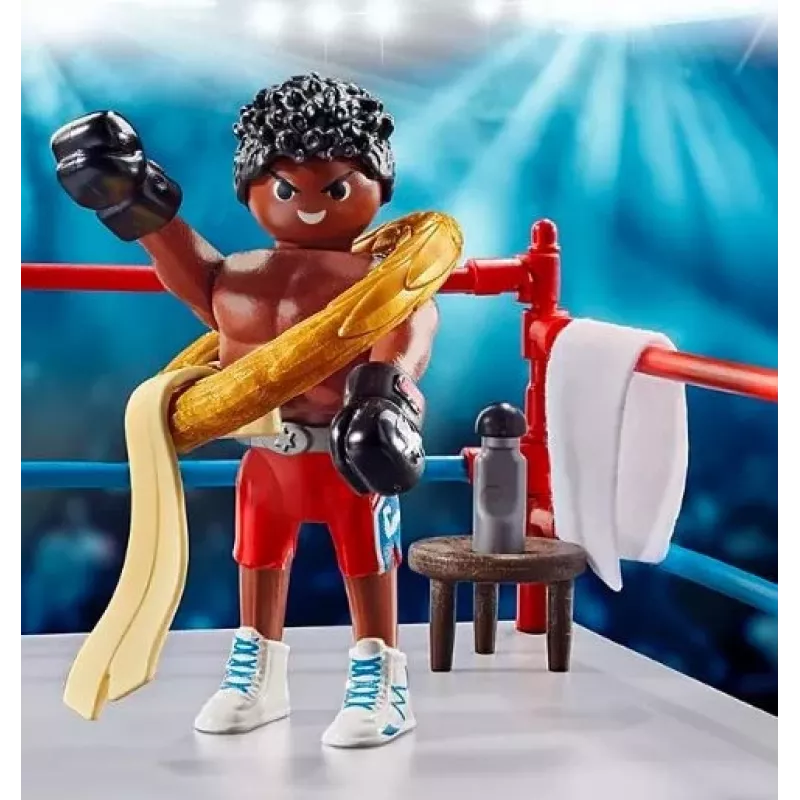 Playmobil Boksa čempiona būvēšanas komplekts ar darbības figūru