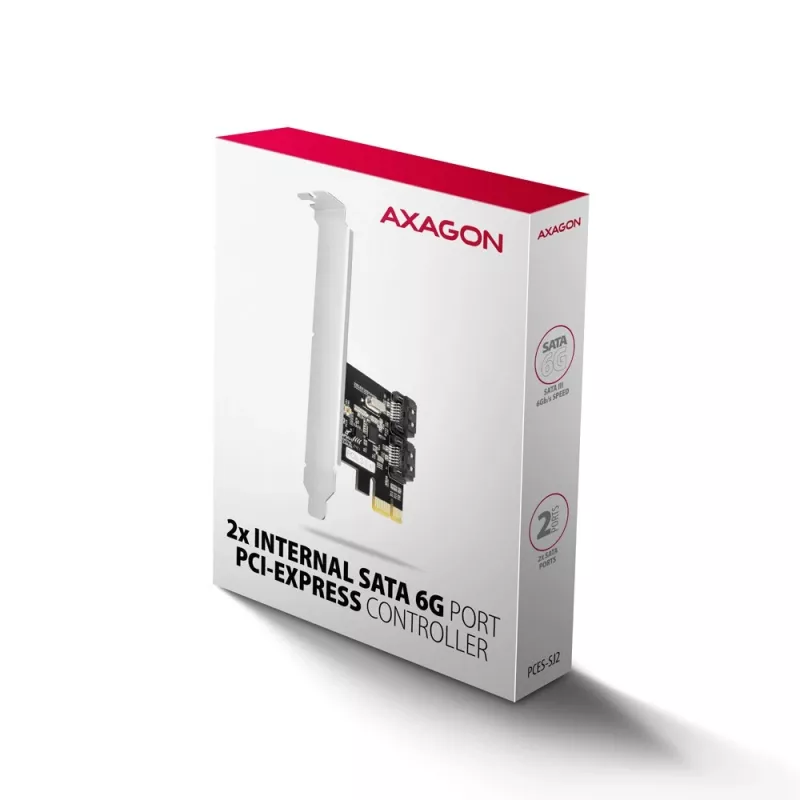 Axagon PCES-SJ2 interfeisa kartes/adapteris Iekšējais SATA