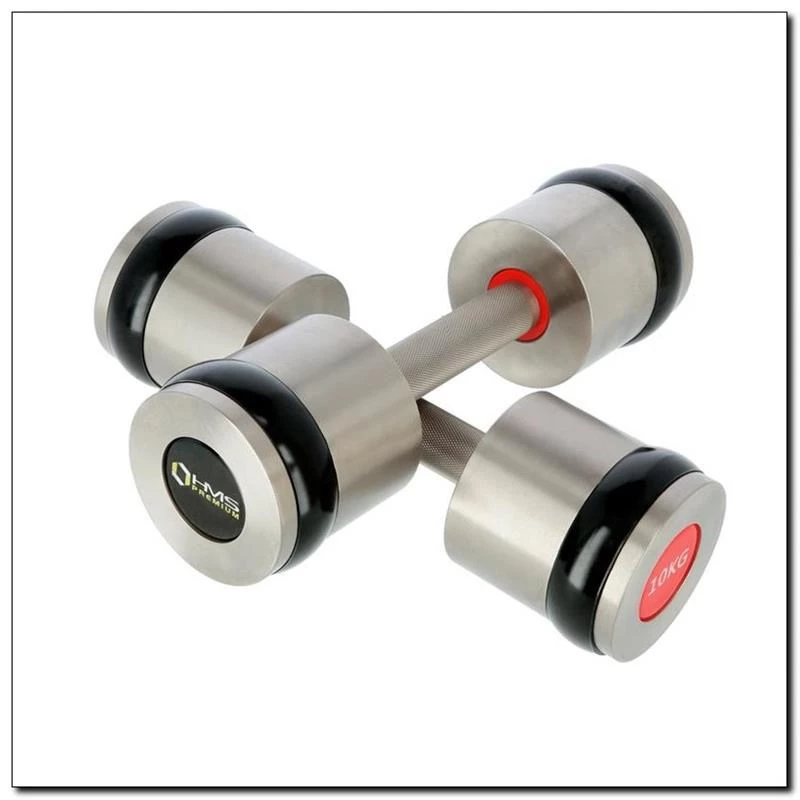 HMS Fitness HH10 fiksēta svara hantele 10 kg 2 gab.