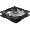 DeepCool RF120B Datora korpusa ventilators 12 cm Melns, Caurspīdīgs 1 gab.