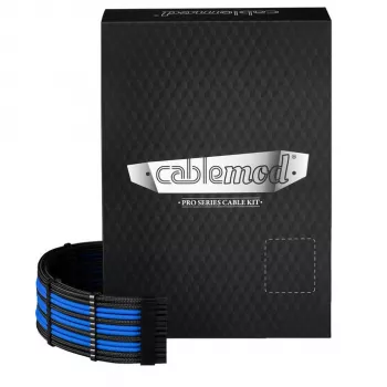 CableMod Dual Set 12V 2x6-pin priekš Corsair RMi/RMx – pielāgota apvalka kabeļu komplekts, zils