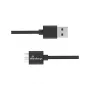 USB kabelis MediaRange MRCS240 — USB A uz Micro-USB B, USB 3.2 Gen 1 (3.1 Gen 1), 1.8 m, melns
