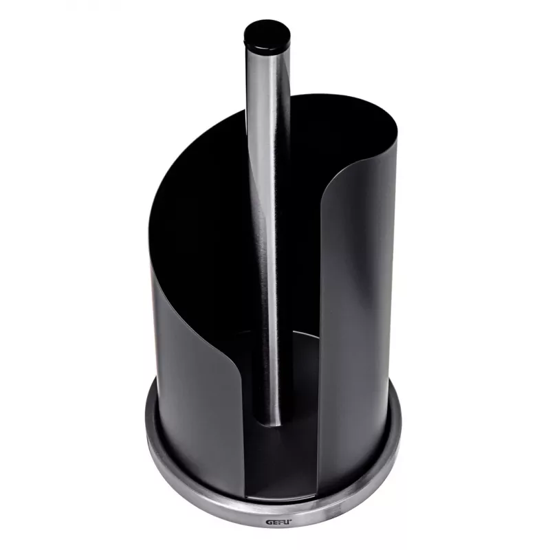 Papīra dvieļu statīvs GEFU CURVE G-15703 — brīvi stāvošs virtuves papīra ruļļu turētājs