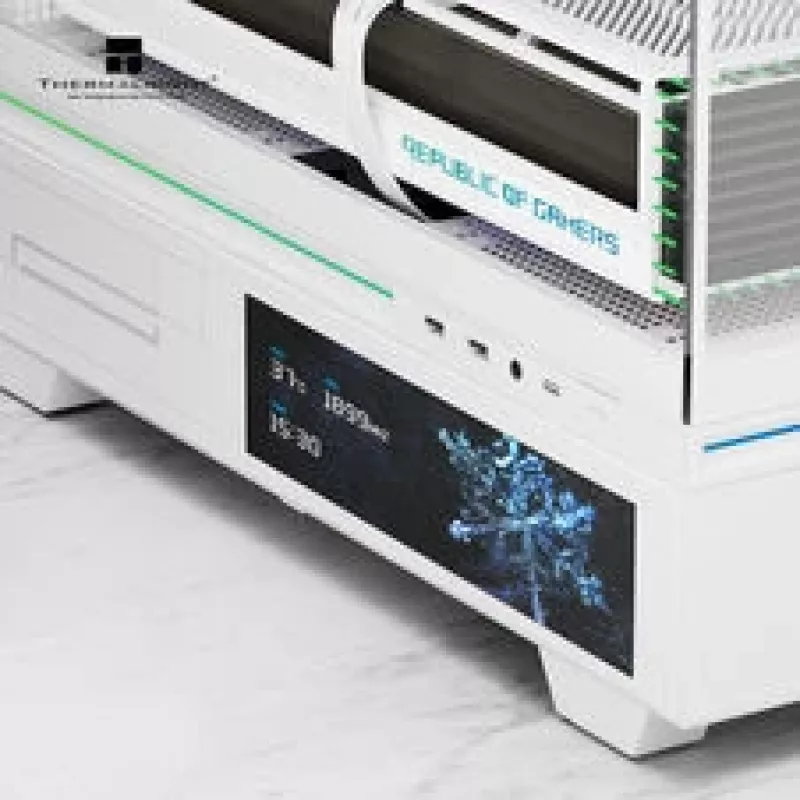 Thermalright TL-M10 Vision PC korpuss, Mini korpuss, mATX, RGB, Rūdīts stikls - Balts