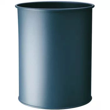 DURABLE metāla apaļa atkritumu tvertne 15 litri antracīta krāsā