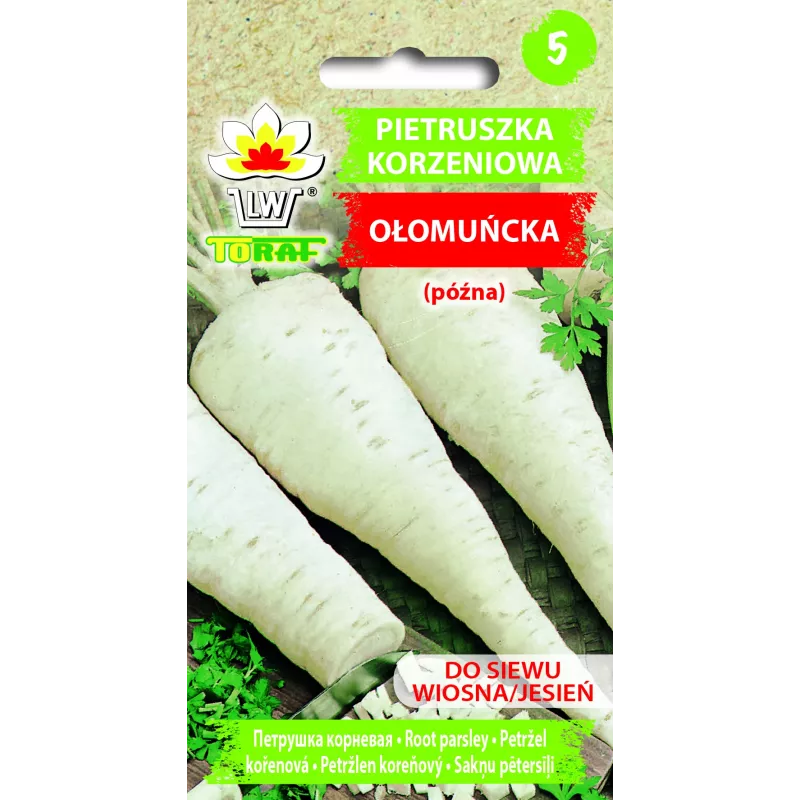 Olomouc Pētersīļu Toraf Dārzeņu Sēklas, 5g iepakojums