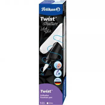 Pildspalva Pelikan 824620 ar kārtridžu pildīšanas sistēmu, balta