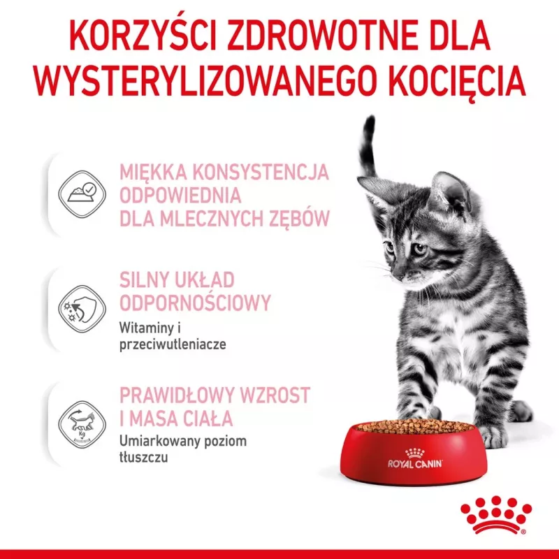 Mitrā kaķu barība Royal Canin Sterilised Gravy, 12 x 85 g maisiņi — vistas gaļa, sterilizētiem/kastrētiem kaķēniem, 11% olbaltumvielu, 80,5% mitruma