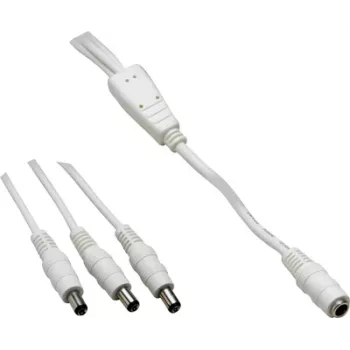 VOLTCRAFT zemsprieguma savienojuma kabelis zemsprieguma kontaktligzda - zemsprieguma spraudnis 5.5 mm 2.5 mm 1.10 m 1 gab. (072959C)