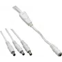 VOLTCRAFT zemsprieguma savienojuma kabelis zemsprieguma kontaktligzda - zemsprieguma spraudnis 5.5 mm 2.5 mm 1.10 m 1 gab. (072959C)