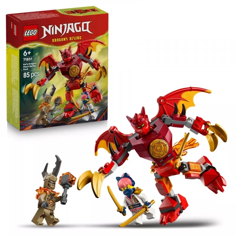 LEGO NINJAGO 71851 Kai's Dragon Mech Battle Pack