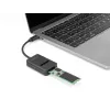 DeLOCK kombinētais adapteris M.2 NVMe PCIe SATA SSD USB Type-C ar 10 Gbps