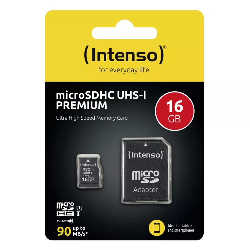 Intenso 16GB microSDHC UHS-I Class 10 zibatmiņa