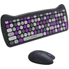 Bezvadu tastatūras un peles komplekts CANYON HSET-W6 Kitty Edition – violeta