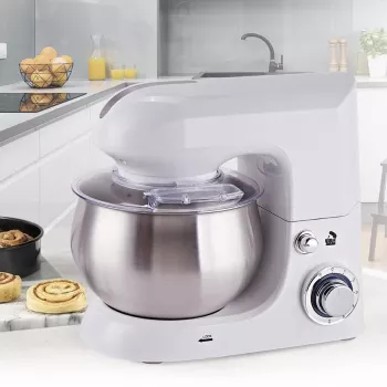 Planetārais mikseris Maestro MR-559 stacionārais mikseris, 5,0 L nerūsējošā tērauda bļoda, 2000 W, 6 ātrumi, rotējoša vadība