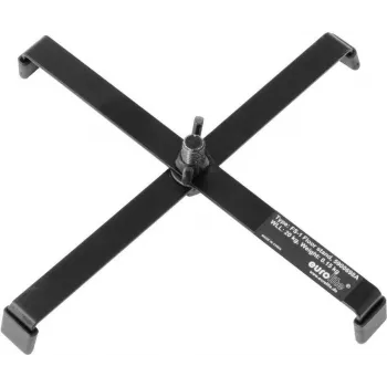 Floorstand EUROLITE FS-3 Steel Melns – regulējams tērauda statīvs apgaismes ķermeņiem