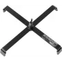 Floorstand EUROLITE FS-3 Steel Melns – regulējams tērauda statīvs apgaismes ķermeņiem