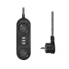 Power Extension LogiLink LPS262U 1.5m 2 AC Outlets Indoor Melns