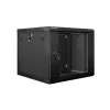 Sienas skapis LANBERG 9U 19 collu WF01-6609-10B, 600×600×507 mm, 60 kg, IP20, melns