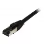 Synergy 21 komutācijas kabelis RJ45, CAT8.1 2000 MHz, 0,25 m, melns, S-STP(S/FTP), TPE(Ultra SuperFlex), AWG26, Synergy 21 - Digitāls/Dati - Tīkls
