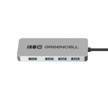 USB centrmezgls zaļa Cell HUB-GC-C4A — 4 portu USB-C 3.0 centrmezgls
