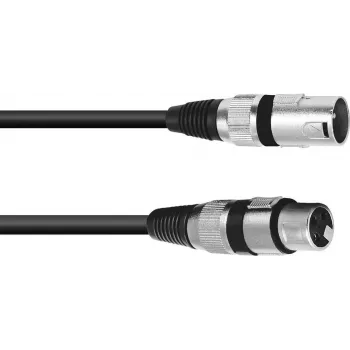 Audio kabelis XLR 3-pin Omnitronic 3022050N 5m melns