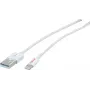 ROLINE - Lightning kabelis - Lightning (V) uz USB (V) - 15 cm - Ekranēts - Balts - Formēts - Apple iPad/iPhone/iPod (Lightning) ierīcēm (11.02.8326)