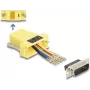 DeLOCK D-Sub 15 kontaktu sievišķais uz RJ45 sievišķais montāžas komplekts dzeltens VGA RJ-45