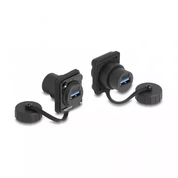 DeLOCK D-Type modulis USB 3.2 Gen 1 Type-A sievišķā uz Type-A sievišķo IP67