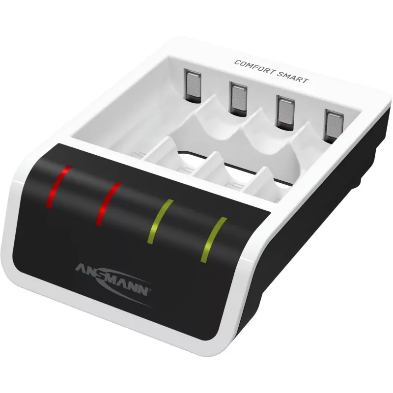 Bateriju lādētājs Ansmann Comfort Smart mājsaimniecības baterijām USB