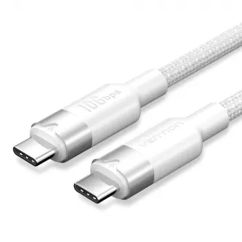 Vention USB 3.2 5A 10Gbps 1m WH USB-C uz C kabelis