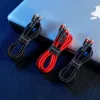 USB kabelis Baseus Cafule 2m USB C melns pelēks