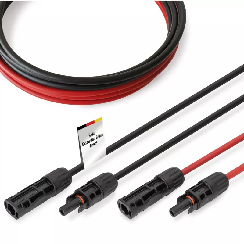 Kabelis Digitus DK-SCEC66-0010 6 mm² MC4 savienotājs 1m melns sarkans