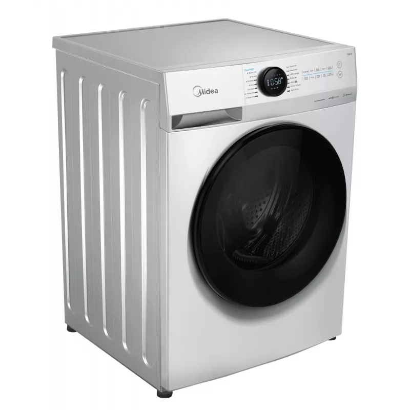 Veļas mašīna Midea MF200W80WB/W-HR, priekšējā ielāde, 8 kg, 1400 apgr./min, LCD, tvaiks, 60 cm plata
