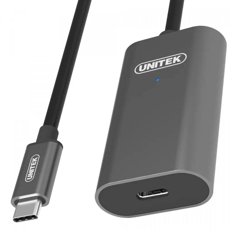 USB kabelis UNITEK U305A 5m USB 3.2 Gen 1 USB C pelēks