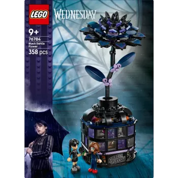 LEGO konstruktors LEGO Wednesday 76784 Melns Dahlia Flower — dekoratīvs modelis, 358 gab., 9+ gadi