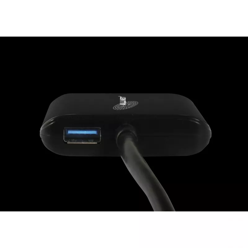 USB 3.0 tīkla adapteris ALLNET ALL-NC-2G-102-USB-A ar 2x Gigabit Ethernet un 1x USB centrmezglu