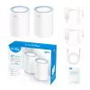 Tīkla sieta sistēma Cudy M1200 2-pack — divjoslu Wi‑Fi 5 (300/867 Mb/s), 2 vienības, 1 LAN ports, atbalsta 100 ierīces