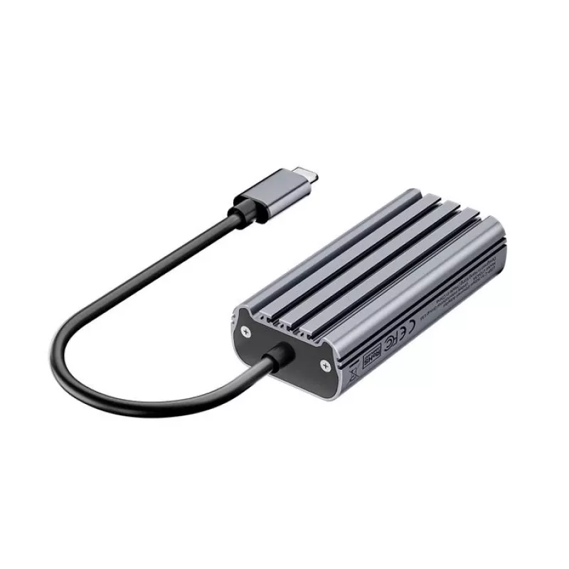 USB-C uz RJ45 adapteris Unitek U1343AGY01 — 5 Gbps Ethernet, USB-C (vīrišķais) uz RJ45 (sievišķais), pelēks, 0,15 m kabelis