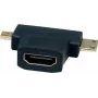VALUE HDMI-Adapter mit Ethernet - HDMI weiblich zu mini HDMI, mikro HDMI männlich