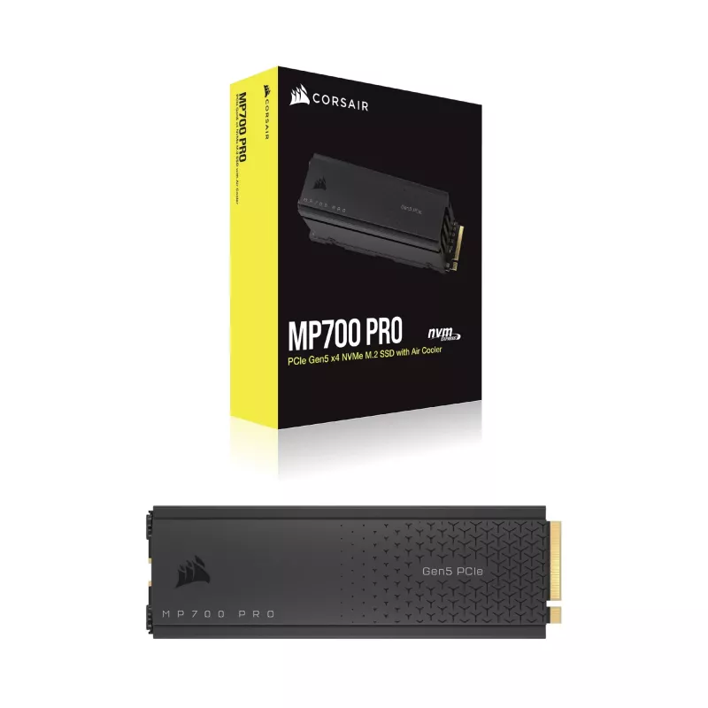 CORSAIR MP700 PRO - SSD - 1TB - iekšējais - M.2 2280 - PCI Express 5,0 x4 (NVMe) - 256-Bit-AES (CSSD-F1000GBMP700PRO)