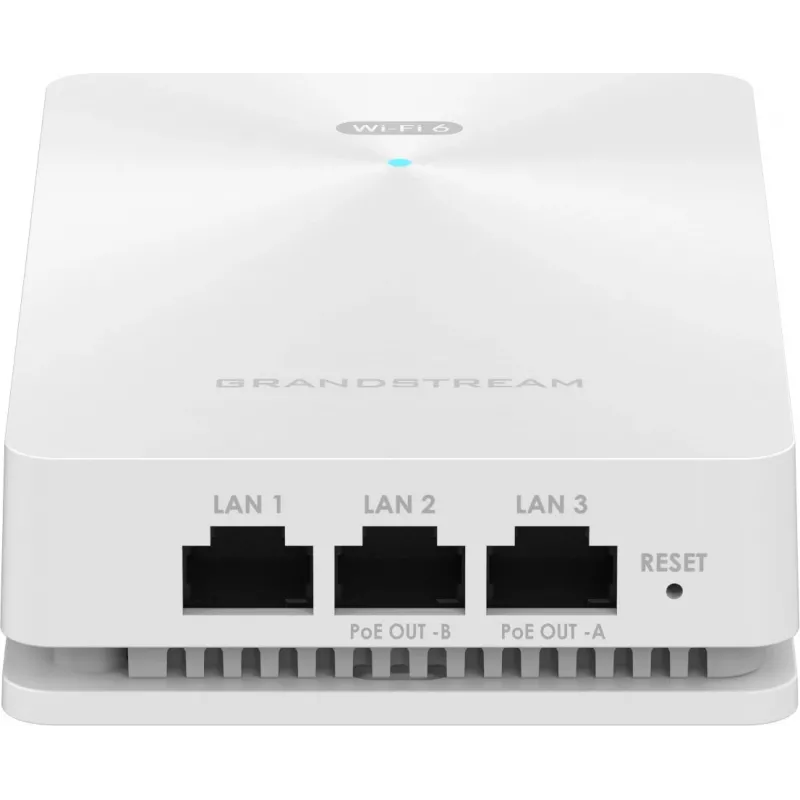 Bezvadu piekļuves punkts Grandstream GWN7661E — divjoslu 2,4/5 GHz, 1201 Mbps, PoE, 3x RJ-45, balta
